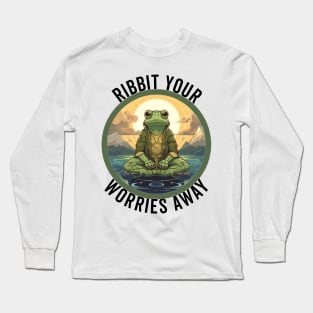 Ribbit Your Worries Aawy Long Sleeve T-Shirt